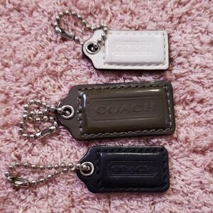 Coach Tags, Black, Brown, White